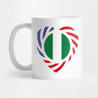 Nigerian American Multinational Patriot Flag (Heart) Mug